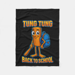 Manta Polar Meme infantil Tung Tung Sahur Italiano Brainrot De