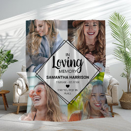 Manta Polar Memorial de recuerdo del Collage de fotos