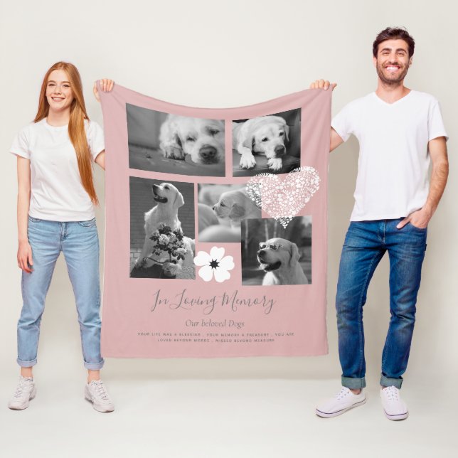 Manta Polar Memorial del perro sensorial Keepsake regalo Añadi (In situ)