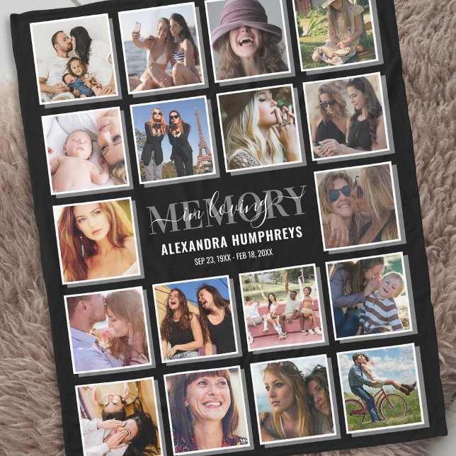 Manta Polar Memorial fotográfico de 18 in Loving Memory (Subido por el creador)