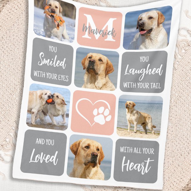 Manta Polar Memorial mascota en recuerdo de perros personaliza (Subido por el creador)
