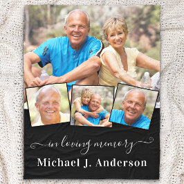 Manta Polar Memorial Personalizado 4 Fotografías En Memoria Am