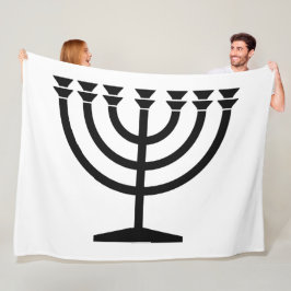 Manta Polar Menorah judía (símbolo del judaísmo)