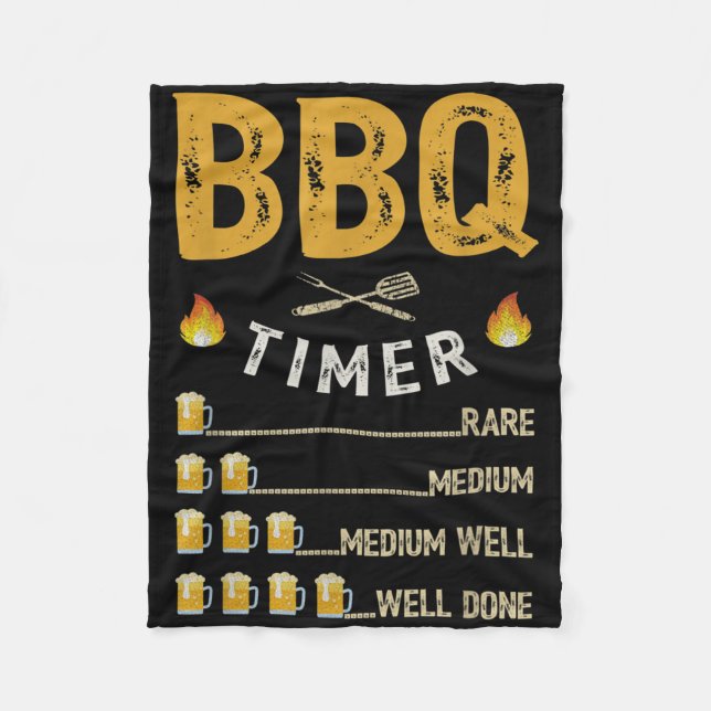 Manta Polar Mens Bbq Timer Barbecue Funny Grill Grill Beer (Anverso)