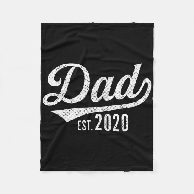 Manta Polar Mens Dad Est. 2020 Shirt - Expecting Baby Fathers  (Anverso)