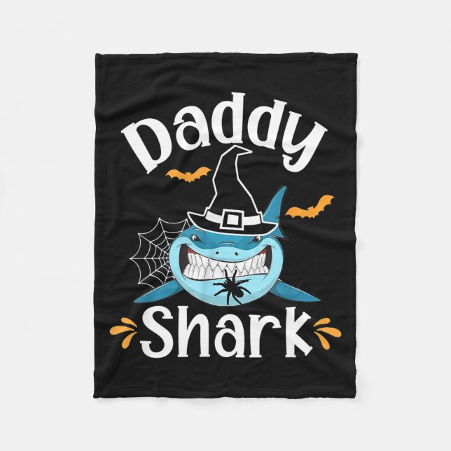 Manta Polar Mens Daddy Shark Funny Halloween Daddy Announcemen (Anverso)
