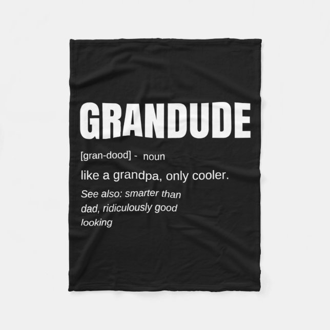 Manta Polar Mens Funny Grandude Cool Grandpa Novelty  (Anverso)