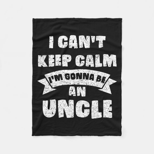 Manta Polar Mens I Can't Keep Calm I'm Gonna Be An Uncle Funny (Anverso)