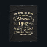 Manta Polar Mens Man Myth Legend October 1942 80th Birthday<br><div class="desc">Mens Man Myth Legend October 1942 80th Birthday Gift 80 Years Gift. Perfect gift for your dad,  mom,  papa,  men,  women,  friend and family members on Thanksgiving Day,  Christmas Day,  Mothers Day,  Fathers Day,  4th of July,  1776 Independent day,  Veterans Day,  Halloween Day,  Patrick's Day</div>