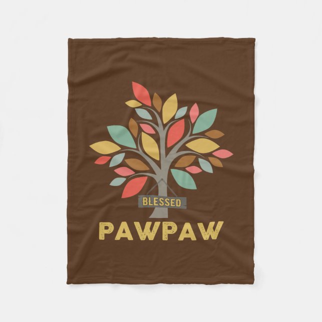Manta Polar Mens Personalized Blessed Pawpaw Tree Father's (Anverso)
