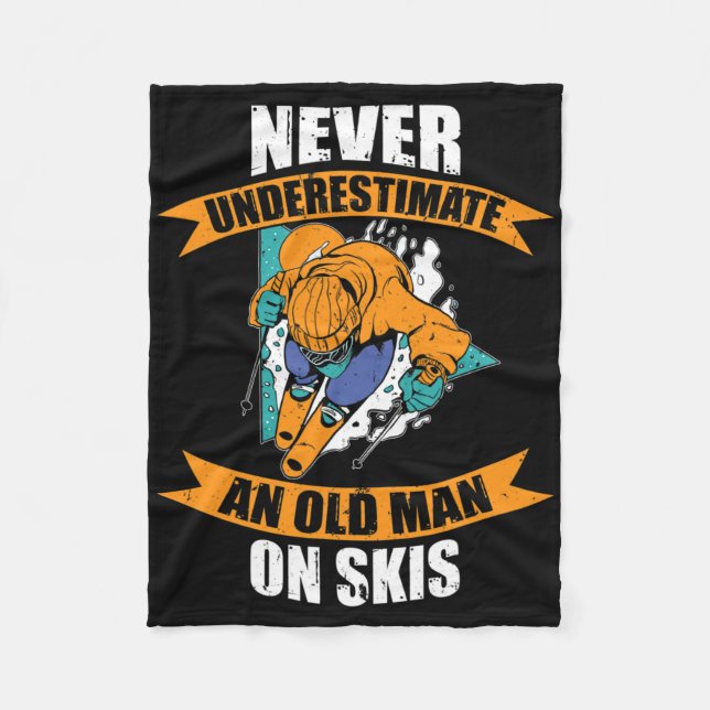 Manta Polar Mens Ski Funny Skiing Never Underestimate An Old M (Anverso)