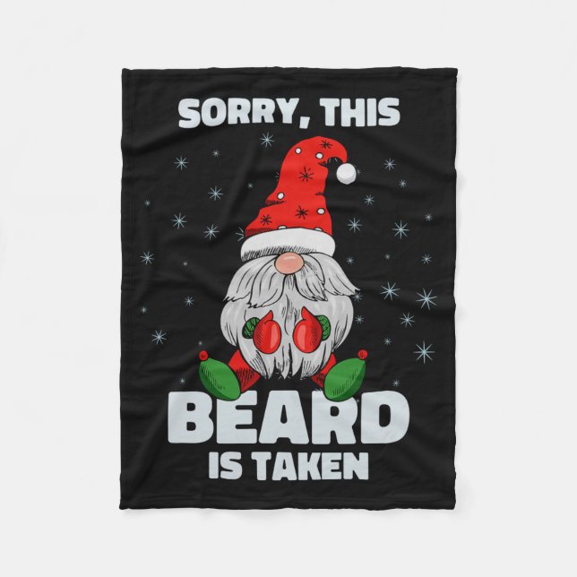 Manta Polar Mens Sorry This Beard Is Taken Christmas Gnome Bea (Anverso)