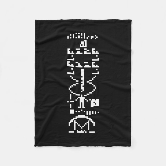 Manta Polar Mensaje Binario de Arecibo 1974 (Anverso)