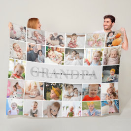 Manta Polar Mensaje de abuelo/Personalizado Grampy/Grampy 26-F