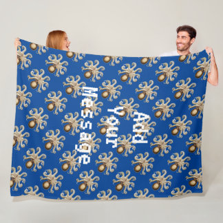 Manta Polar Mensaje de personalizado Octopus Regalo de cumplea