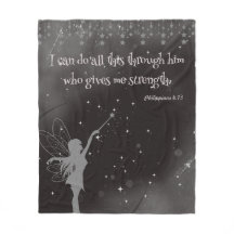 Mensaje Fairy Moon Positive Fleece Blanket