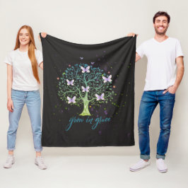 Manta Polar Mensaje Inspirador Crece en Gracia