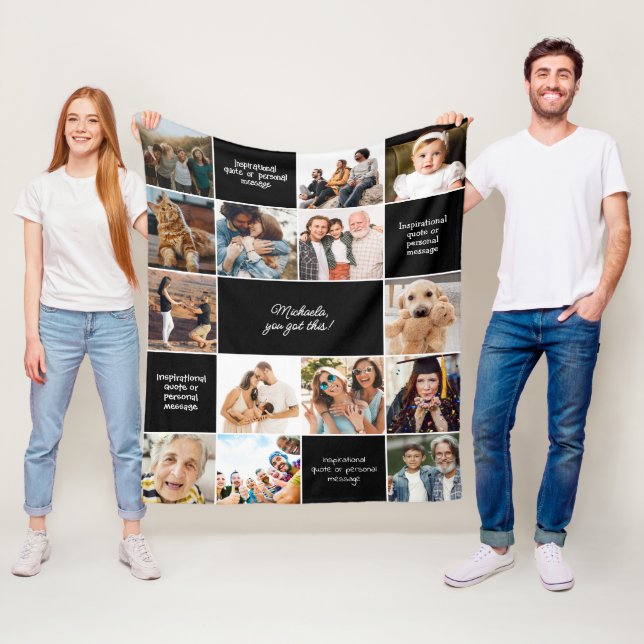 Manta Polar Mensajes de Personalizado de confort inspirador y  (In situ)