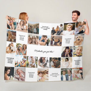 Manta Polar Mensajes de Personalizado de confort inspirador y 