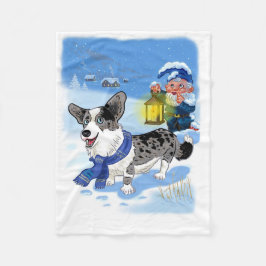 Manta Polar Mentira azul en la nieve