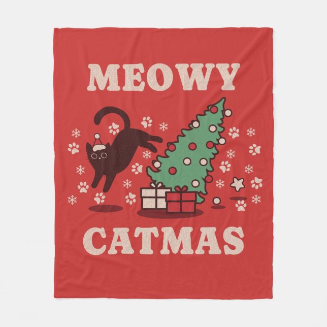 Manta Polar Meowy Catmas (Anverso)