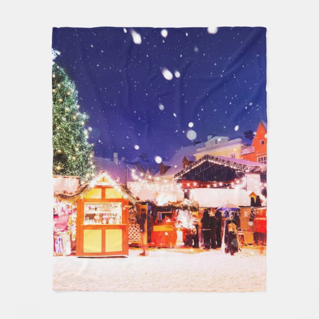 Manta Polar Mercado de Navidades de Tallin.  (Anverso)