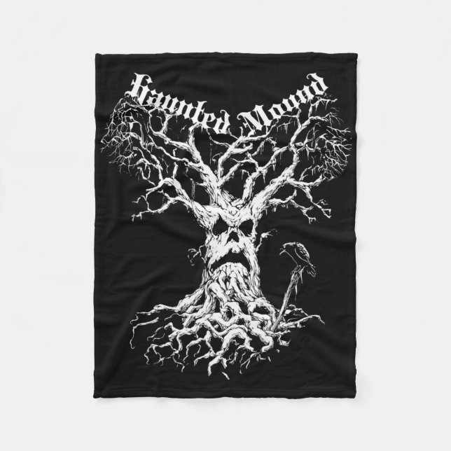 Manta Polar Merch Semataria. Diseñar Un Árbol Fantasma. Haunte (Anverso)