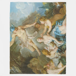 Manta Polar Mercurio confiando el bebé Baccus a las ninfas