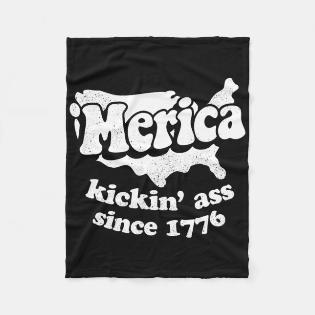 Manta Polar Merica Pateando Desde 1776  (Anverso)