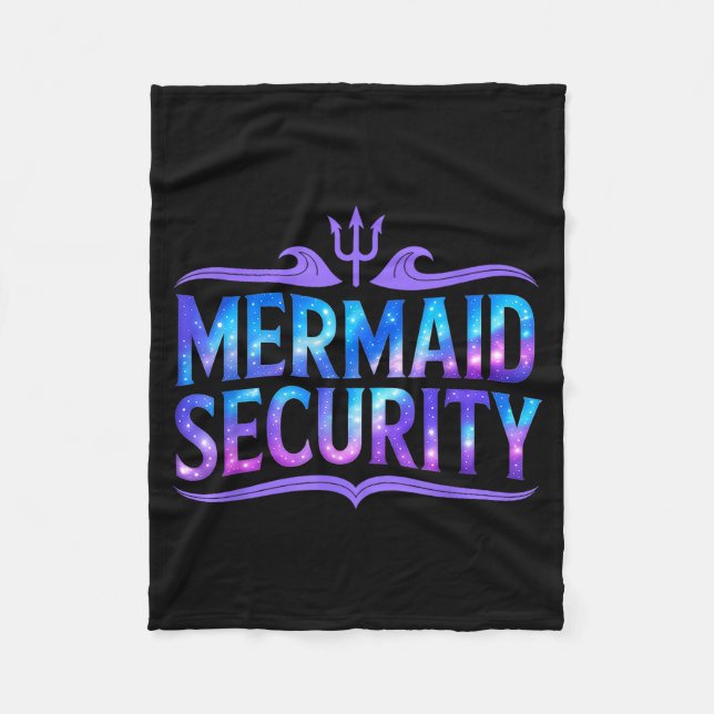 Manta Polar Mermaid Security Funny Dad Father Daughter Birthda (Anverso)