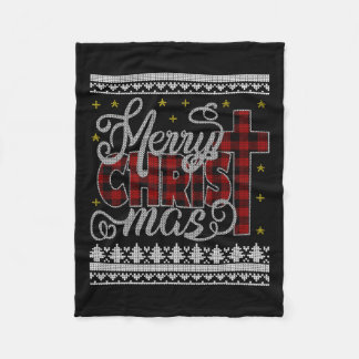 Manta Polar Merry Christ Mas Jesus Christian Pajamas Ugly Chri