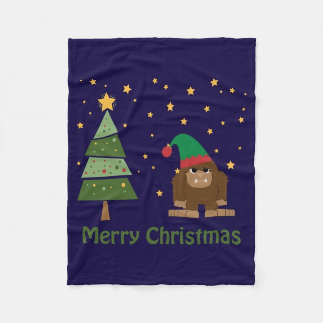 Manta Polar Merry Christmas Bigfoot (Anverso)