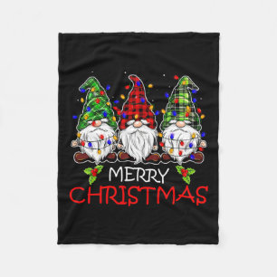 Manta Polar Merry Christmas Gnome Family Navidades Para Mujere