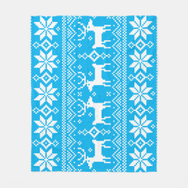 Manta Polar Merry Christmas pattern 1