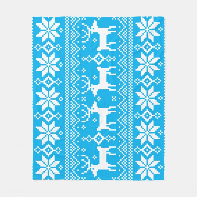 Manta Polar Merry Christmas pattern 1 (Anverso)