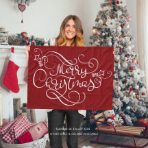 Merry Christmas Script Typography Your Color