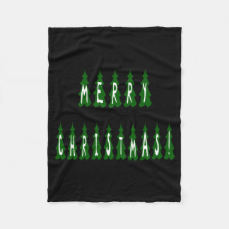 Manta Polar Merry Christmas Tree Font Girls And Boys 
