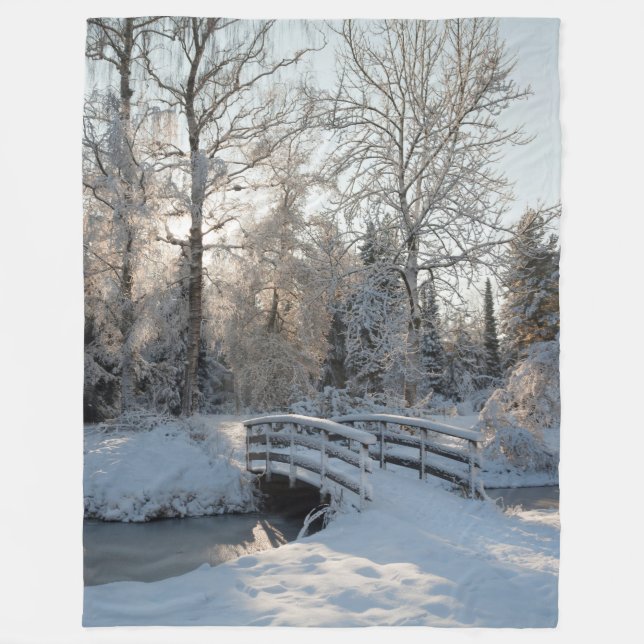 Manta Polar Merry Christmas Winter Wonderland Fleece Blanket (Anverso)