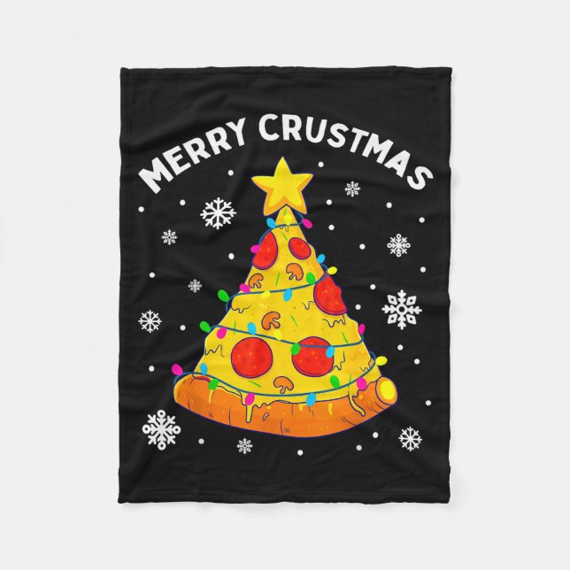 Manta Polar Merry Crustmas Zza Christmas Tree Xmas Kids Men  (Anverso)