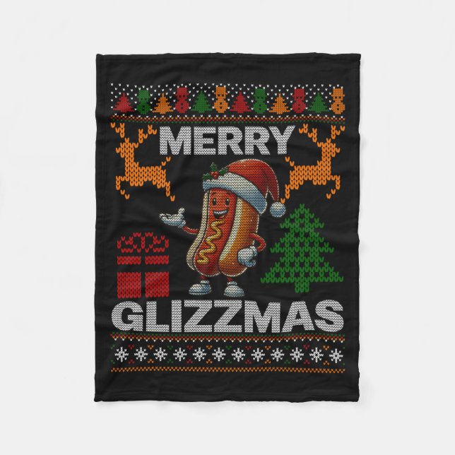 Manta Polar Merry Glizzmas -christmas Glizy Matching Family Ug (Anverso)