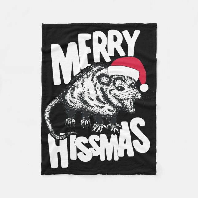 Manta Polar Merry Hissmas Funny Ugly Christmas Sweater Party  (Anverso)