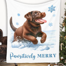 Merry Labrador Retriever Puppy Dog Navidades