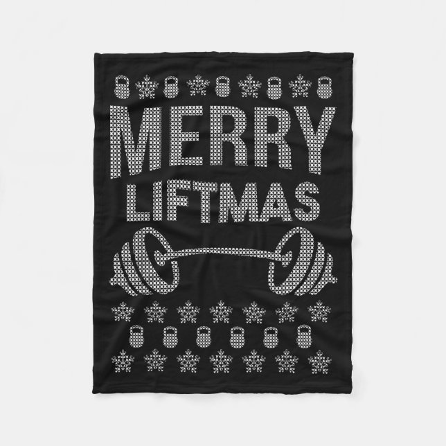 Manta Polar Merry Liftmas Shirt _ Funny Christmas Shirts  (Anverso)