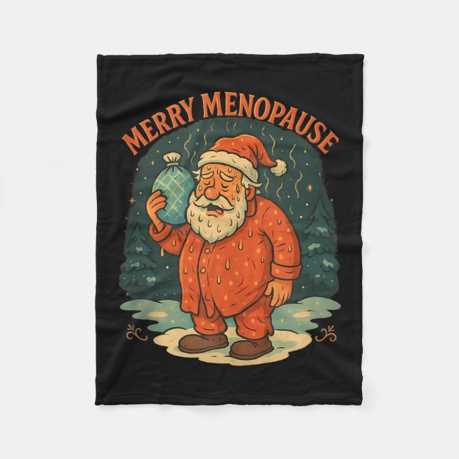 Manta Polar Merry Menopause Funny Santa Meme Tank Top  (Anverso)