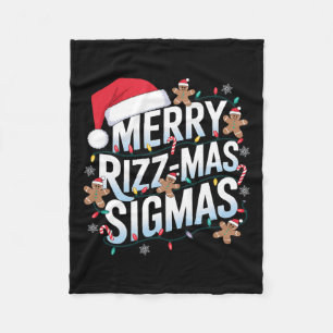 Manta Polar Merry Rizz Mas Sigmas Funny Alpha Navidades Santa