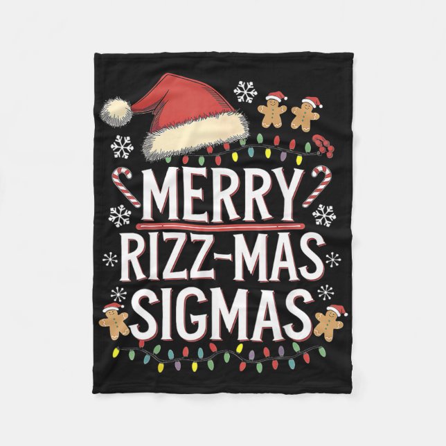 Manta Polar Merry Rizz Mas Sigmas - Gen Alpha Middle School Ch (Anverso)
