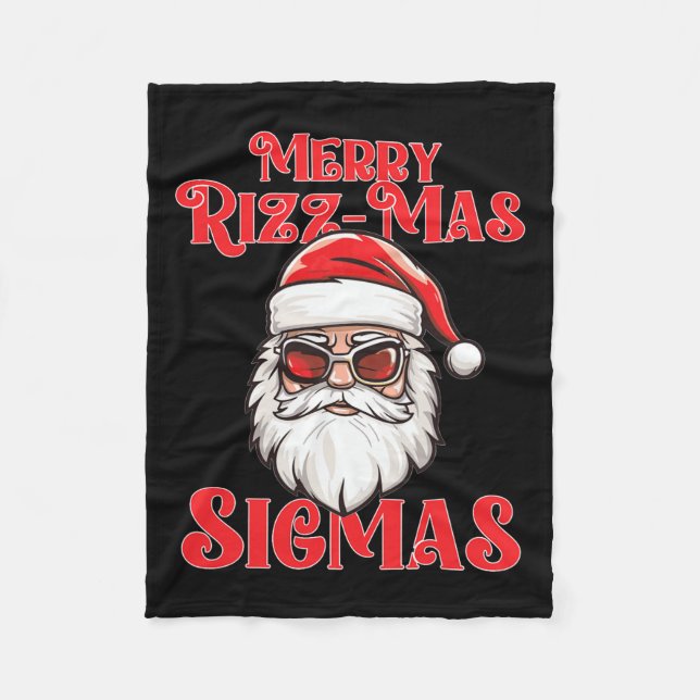 Manta Polar Merry Rizz Mas Sigmas Gracioso Gen- Alpha X-mas Sa (Anverso)