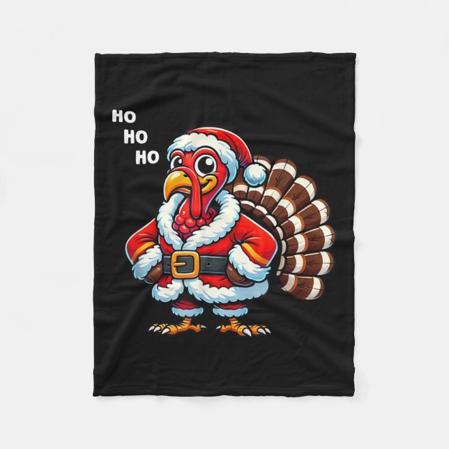 Manta Polar Merry Thanksmas Thanksgiving Turkey Xmas Funny Kid (Anverso)