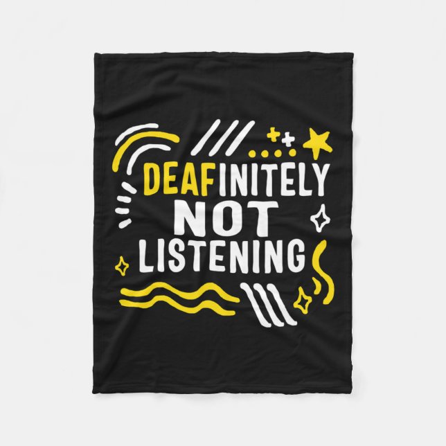 Manta Polar Mes De Conciencia Definitivamente No Escuchar A As (Anverso)