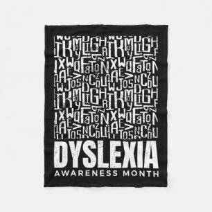 Manta Polar Mes de Conciencia Dislexia Guerrero Disléxico